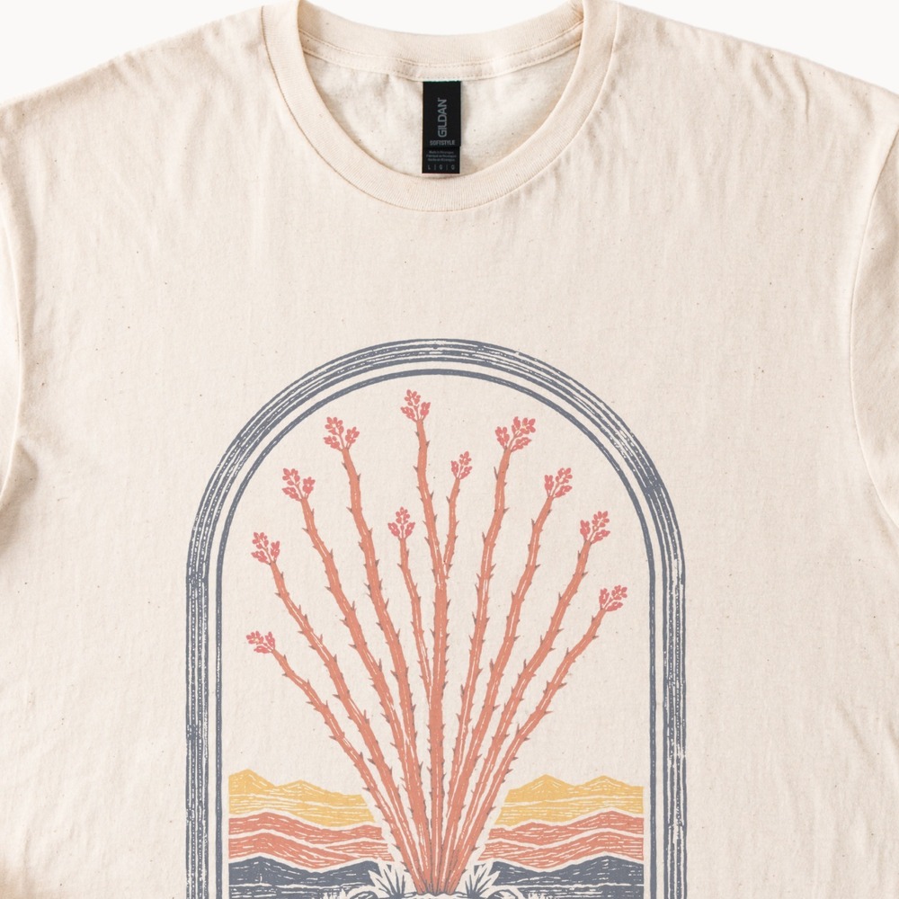 Wide Open Vintage Style Boho Botanical Tee